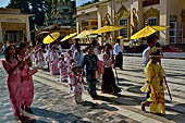 Ear piercing ceremony at Mahamuni Buddha Temple, Myanmar 